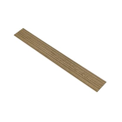 I-Wood Medio+ Mixed akustikpanel, mørkebrun olieret, brun filt og sort kerne, egefiner, 17 x 300 mm