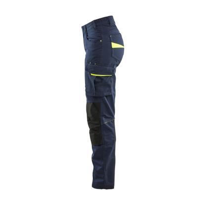 Blåkläder 7195 dame service buks med stretch, mørk marineblå/hi-vis gul