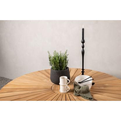 Venture Design Mexico rundt havebord, teaktræ, natur/hvid, Ø140 cm