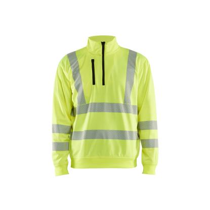 Blåkläder 3564 high vis sweatshirt half zip, hi-vis gul