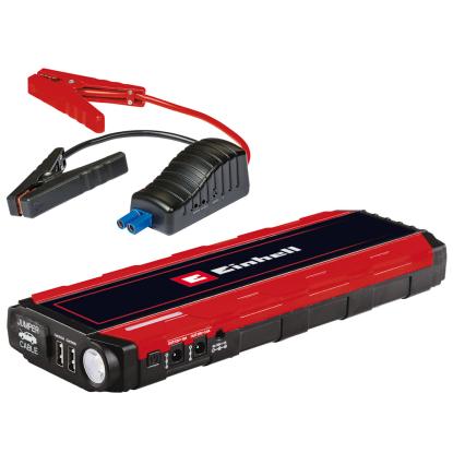 Einhell CE-JS 18/1 jumpstarter og powerbank med USB, LED og opbevaringstaske, 3 x 6000 mAh, 12 V/300 A