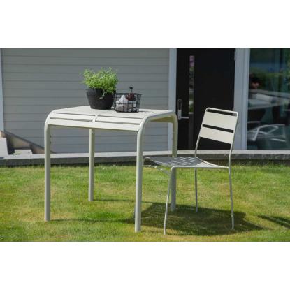 Venture Design Borneo cafébord, beige, 70 x 70 cm
