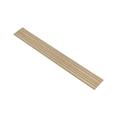 I-Wood Medio+ Mixed akustikpanel, hvid olieret, brun filt og lys kerne, egefiner, 16 x 300 mm
