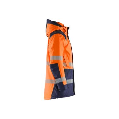 Blåkläder 4457 high vis vinterparkajakke, hi-vis orange/marineblå