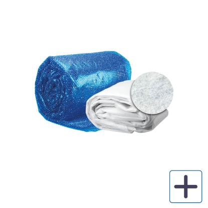 Swim & Fun 2-pak bunddækken/sommercover til oval pool