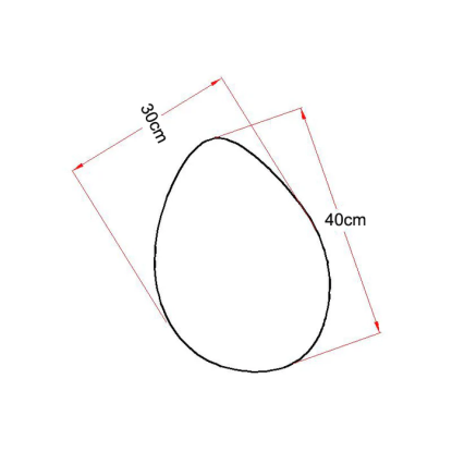 LightsOn Stone XL havelampe, IP54, Ø40 cm, grå