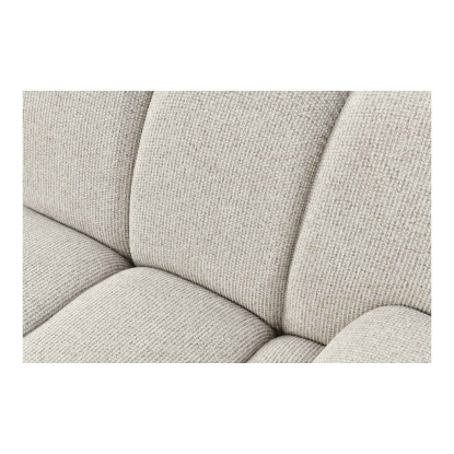 Taza 2,5 personers venstrevendt modulsofa med puf, sand