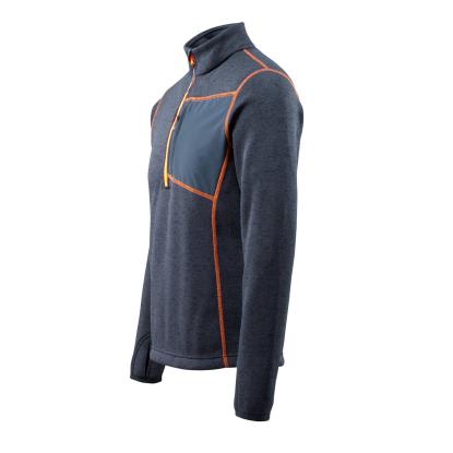 MASCOT HARDWEAR Reims striktrøje med kort lynlås, mørk marine