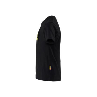 Blåkläder 5200 t-shirt til børn, sort/hi-vis gul