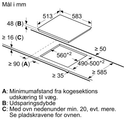 Bosch PKE645CA2E glaskeramisk kogeplade
