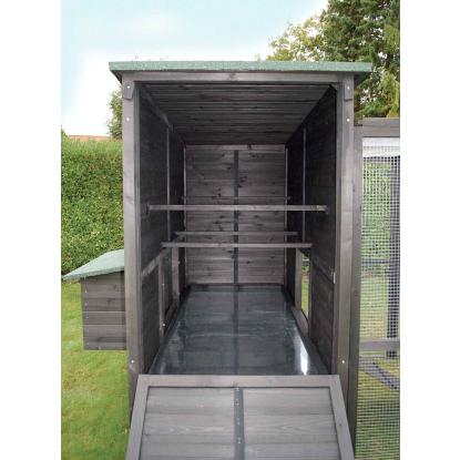 RYOM XL hønsehus, usamlet, sort, 6,2 m³