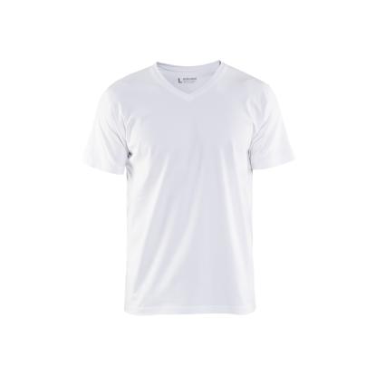 Blåkläder 3360 t-shirt v-udskæring, hvid