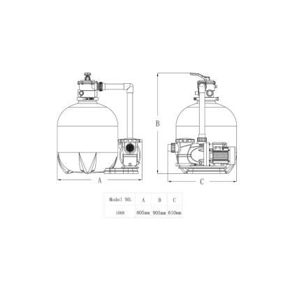 Swim & Fun Pro Classic filtersystem, 800W