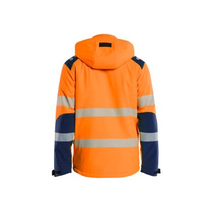 Blåkläder 4400 high vis letforet vinter softshelljakke, hi-vis orange/marineblå