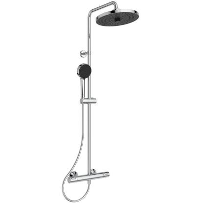 Ideal Standard Ceratherm T25+ brusesystem, vandbesparende, krom