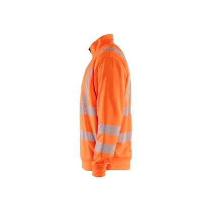 Blåkläder 3564 high vis sweatshirt half zip, hi-vis orange
