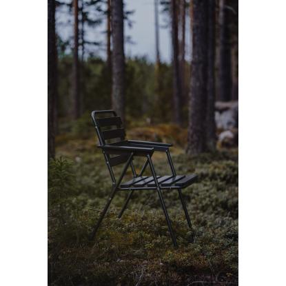 Varax Retro stol, sammenklappelig, gråsort