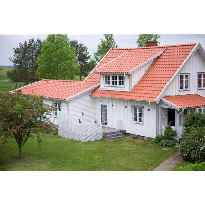 Benders Exklusiv (1K) betontagsten, behandlet, teglrød