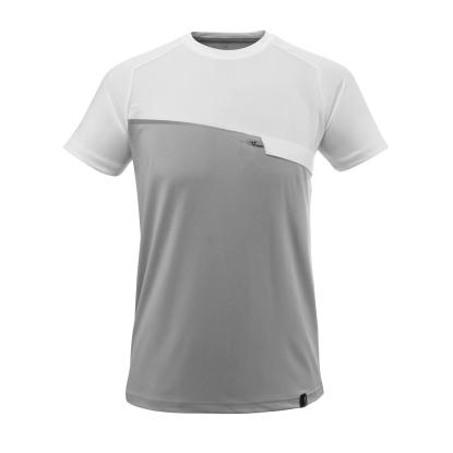 MASCOT ADVANCED T-shirt, grå-meleret/hvid