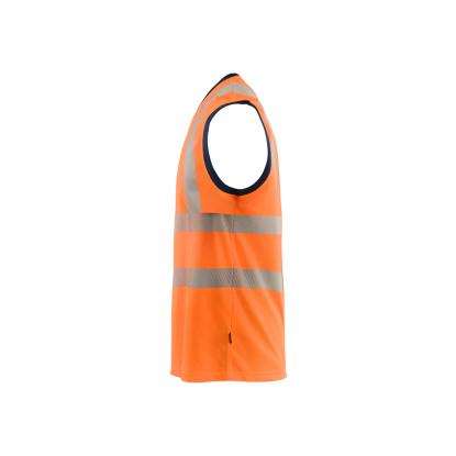 Blåkläder 3575 high vis tanktop, hi-vis orange/marineblå
