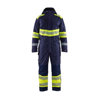Blåkläder 6720 high vis vinter kedeldragt, marineblå/hi-vis gul