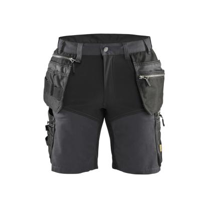 Blåkläder 1598 håndværker shorts med stretch, mellemgrå/sort