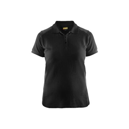 Blåkläder 3390 dame poloshirt, sort/mørk grå