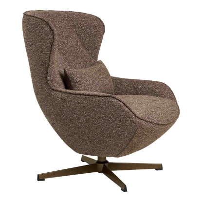 Blenheim loungestol med drejefod, brun