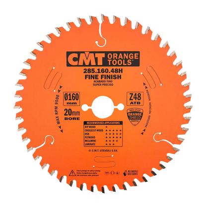 CMT rundsavsklinge til træ, Z48 W, Ø160 x 2,2 x 20 mm