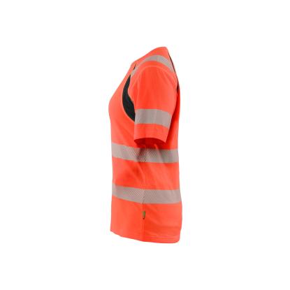 Blåkläder 3503 dame high vis t-shirt, hi-vis rød/sort