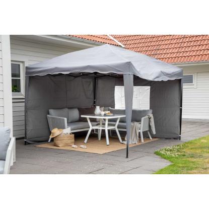 Venture Design Easy Up pavillon, sort/grå, 250 x 295 x 295 cm