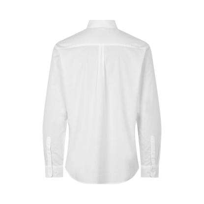Seven Seas S60 Oxford skjorte, modern, hvid