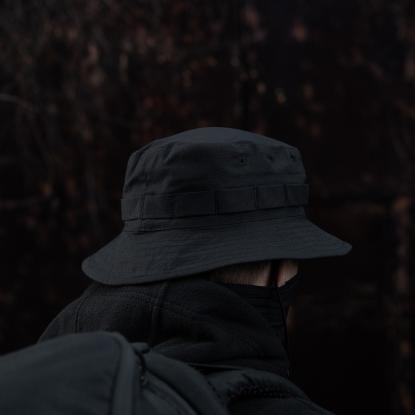 M-TAC Panama Boonie hat med rip-stop, sort