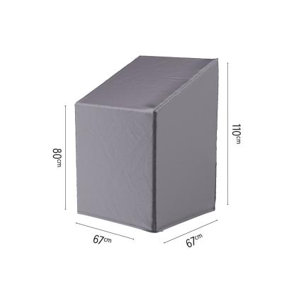 Platinum AeroCover overtræk til stabelbare stole, antracitgrå, 67 x 67 x 80/110 cm