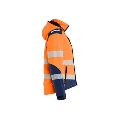 Blåkläder 4401 dame high vis letforet vinter softshelljakke, hi-vis orange/marineblå