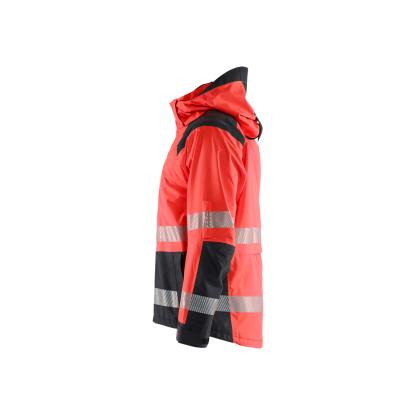 Blåkläder 4435 high vis skaljakke, hi-vis rød/sort