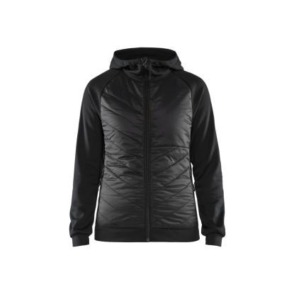 Blåkläder 3464 dame hybrid sweatshirt, sort/mørk grå