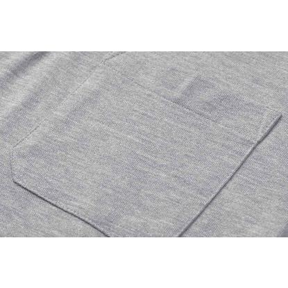 ID PRO Wear 0326 poloshirt med lange ærmer, grå melange