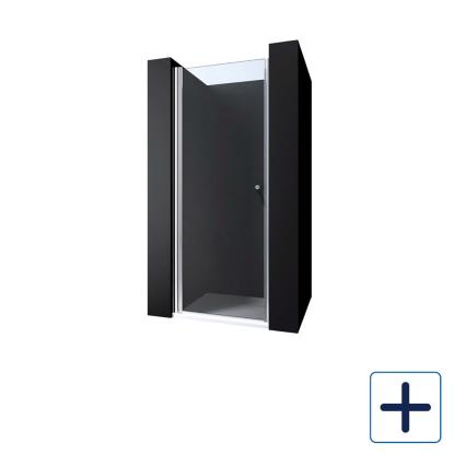 Best Design Erico brusedør med profil, krom/klart glas