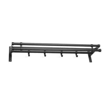 Habo Elegant Plus hattehylde, sort/sort, 1000 mm