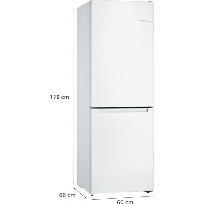 Bosch KGN33NWEB fritstående kølefryseskab, 193 + 89 liter
