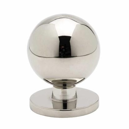 Beslag Design Solliden knop, Ø25 mm, forniklet
