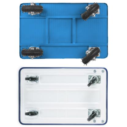 Transportvogn, blå, stål, maks. 500 kg