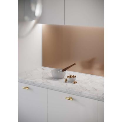 Fibo Kitchen Board vægplade, 10 x 600 x 580 mm, copper metal - 2 stk.