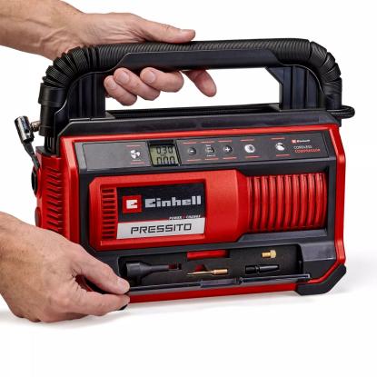Einhell PRESSITO 18/25 kompressor, 11 bar, 18V, uden batteri og lader