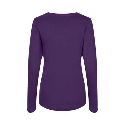 ID 0509 Interlock T-shirt med lange ærmer, dame, lilla