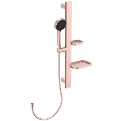 Ideal Standard Alu+ brusersæt med 3 strålefunktioner og bred brus, rosé