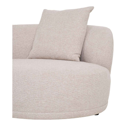 Kingston venstrevendt loungesofa med to puder, beige