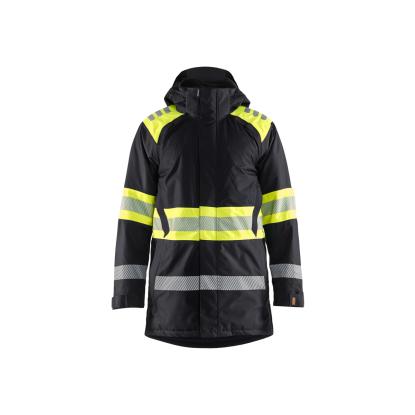 Blåkläder 4485 high vis vinterparkajakke, sort/hi-vis gul