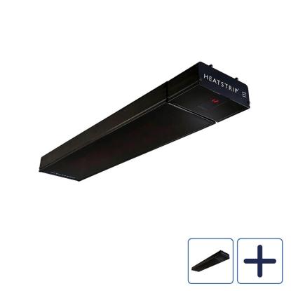 HEATSTRIP Enhance el terrassevarmer med fjernbetjening og appstyring, sort